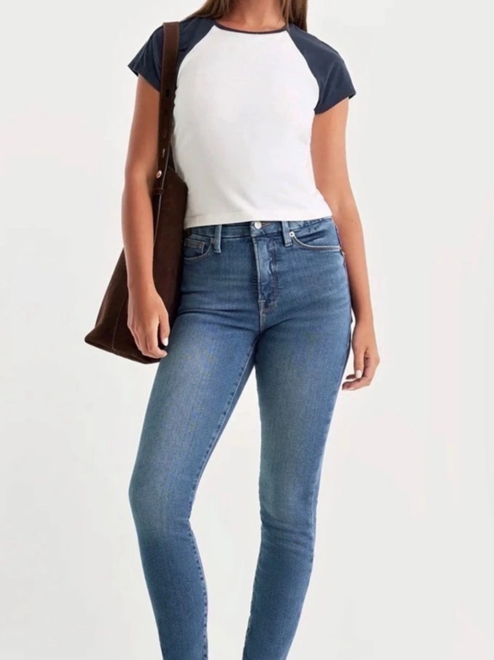 Good American Good waist Skinny Jeans Blue size 8